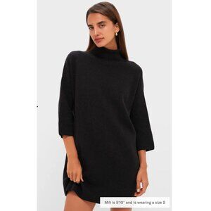 Pomander Place Noir Vivianne Turtleneck Sweater Dress Black